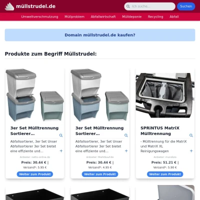Screenshot müllstrudel.de