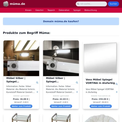 Screenshot müma.de
