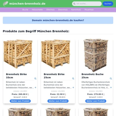 Screenshot münchen-brennholz.de
