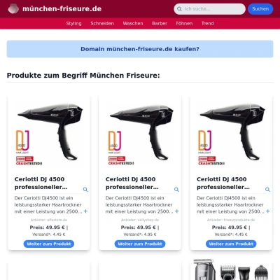 Screenshot münchen-friseure.de