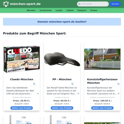 Screenshot münchen-sport.de