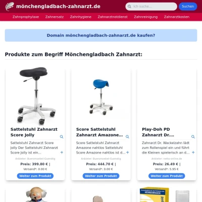 Screenshot mönchengladbach-zahnarzt.de