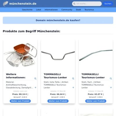 Screenshot münchenstein.de