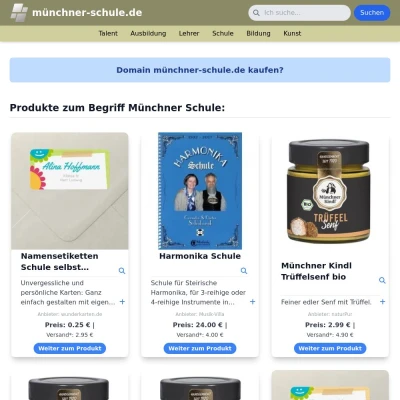 Screenshot münchner-schule.de