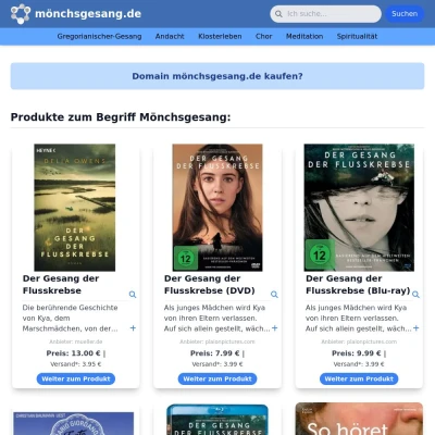 Screenshot mönchsgesang.de