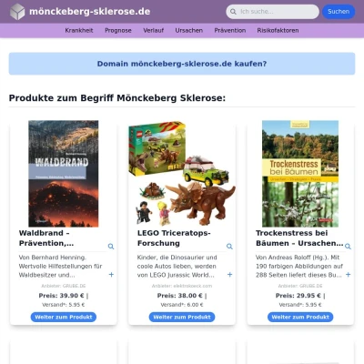 Screenshot mönckeberg-sklerose.de