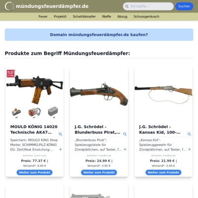 Screenshot mündungsfeuerdämpfer.de