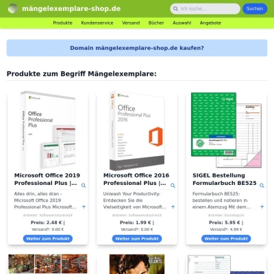 Screenshot mängelexemplare-shop.de