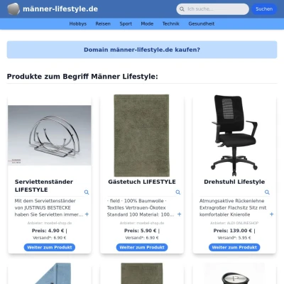 Screenshot männer-lifestyle.de