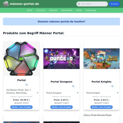 Screenshot männer-portal.de