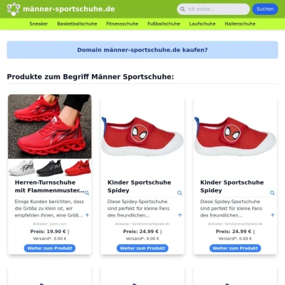 Screenshot männer-sportschuhe.de