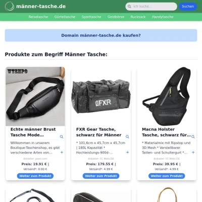 Screenshot männer-tasche.de