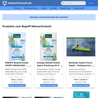 Screenshot männerfreizeit.de