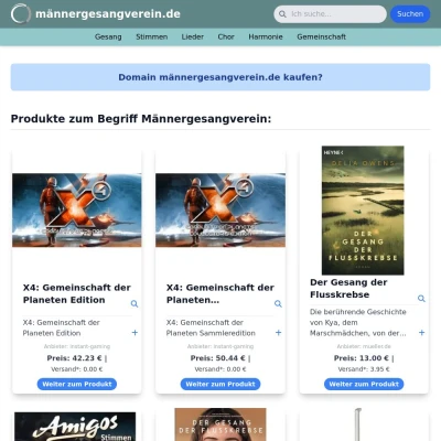 Screenshot männergesangverein.de