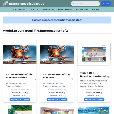 Screenshot männergesellschaft.de