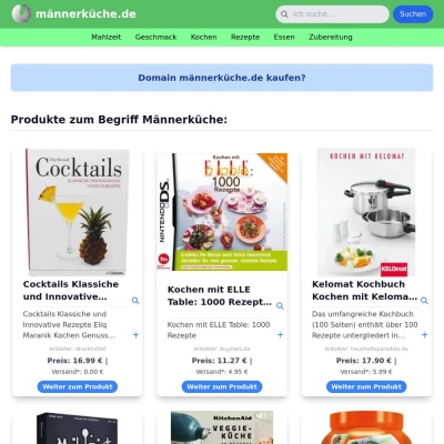 Screenshot männerküche.de
