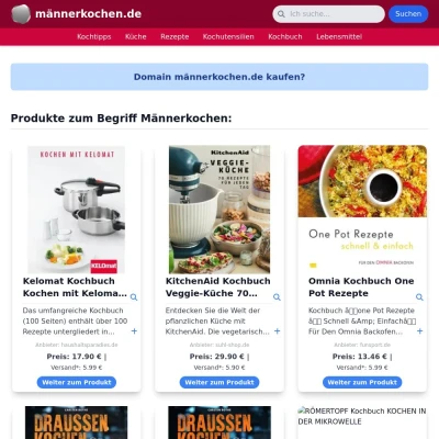 Screenshot männerkochen.de