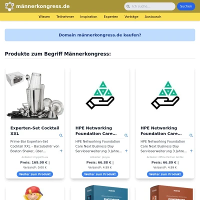 Screenshot männerkongress.de