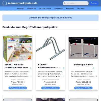 Screenshot männerparkplätze.de