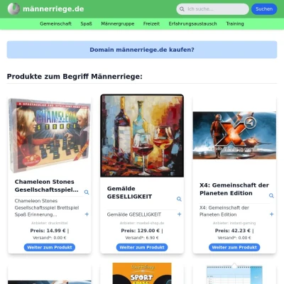 Screenshot männerriege.de