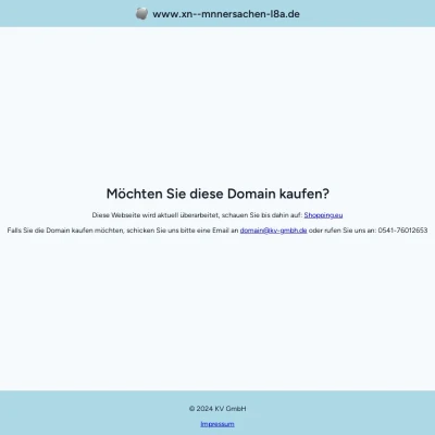 Screenshot männersachen.de