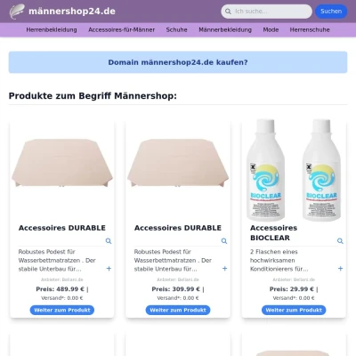 Screenshot männershop24.de