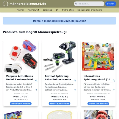 Screenshot männerspielzeug24.de