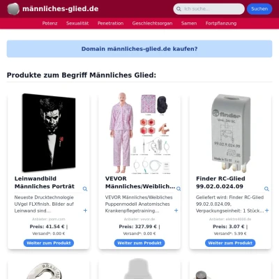 Screenshot männliches-glied.de