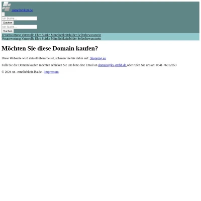 Screenshot männlichkeit.de