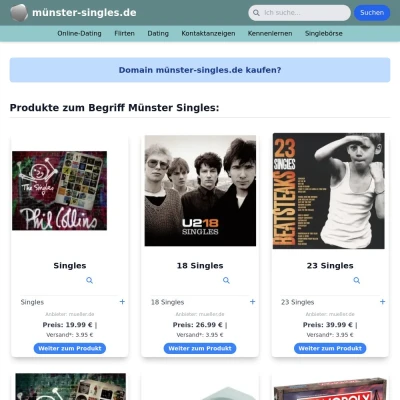 Screenshot münster-singles.de