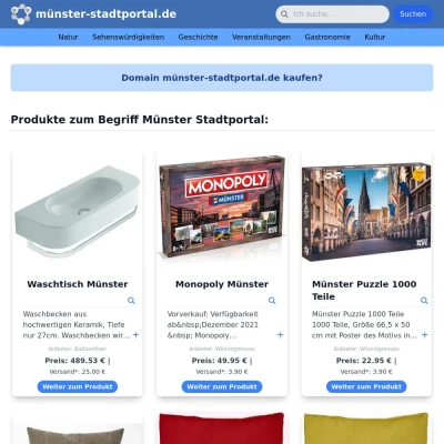 Screenshot münster-stadtportal.de
