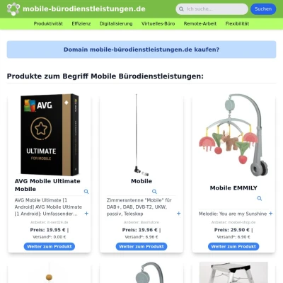 Screenshot mobile-bürodienstleistungen.de