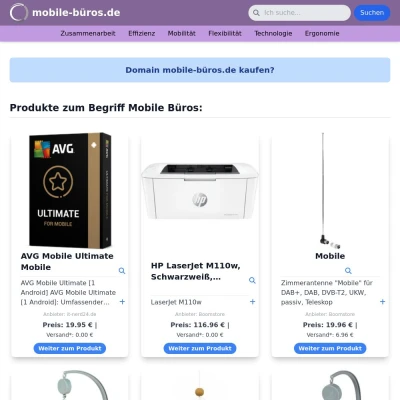 Screenshot mobile-büros.de