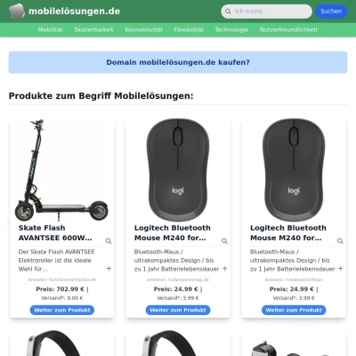 Screenshot mobilelösungen.de