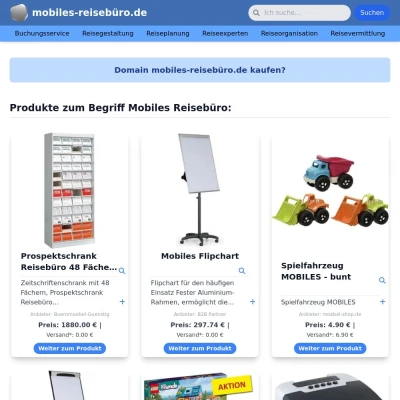 Screenshot mobiles-reisebüro.de