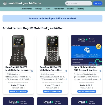 Screenshot mobilfunkgeschäfte.de