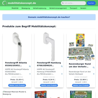 Screenshot mobilitätskonzept.de