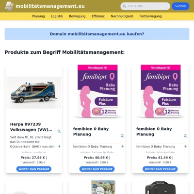 Screenshot mobilitätsmanagement.eu