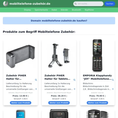 Screenshot mobiltelefone-zubehör.de