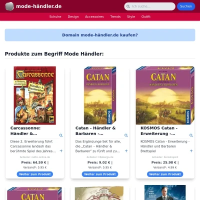 Screenshot mode-händler.de