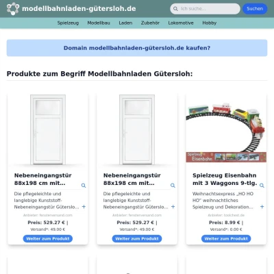 Screenshot modellbahnladen-gütersloh.de