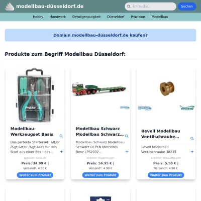 Screenshot modellbau-düsseldorf.de