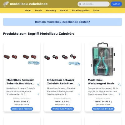 Screenshot modellbau-zubehör.de