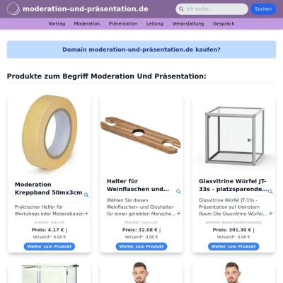 Screenshot moderation-und-präsentation.de