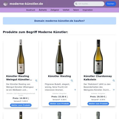 Screenshot moderne-künstler.de