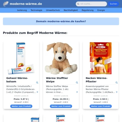Screenshot moderne-wärme.de