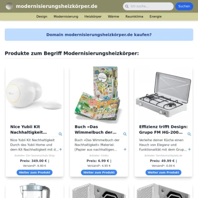 Screenshot modernisierungsheizkörper.de