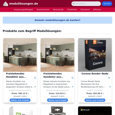 Screenshot modullösungen.de
