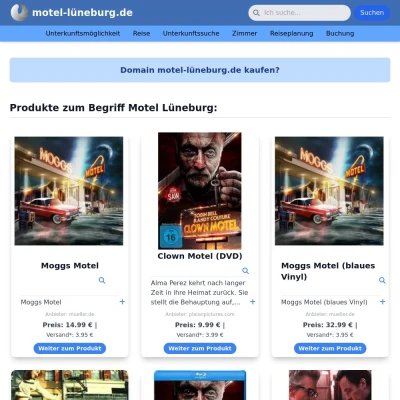Screenshot motel-lüneburg.de