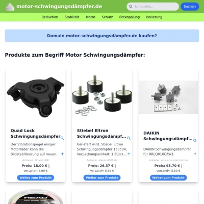 Screenshot motor-schwingungsdämpfer.de